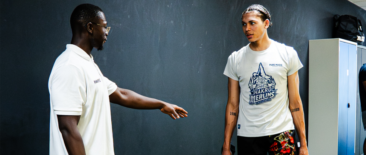 Aktuelles Bild: Ilyach Ouattara beim Training mit Jaden Brown