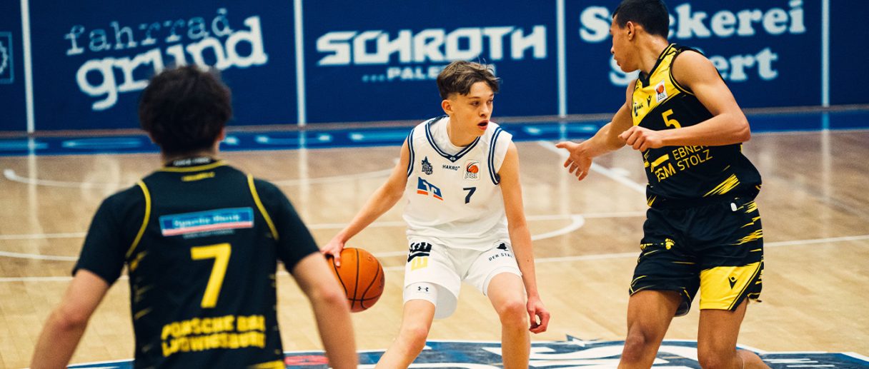 Aktuelles Bild: Merlins-Nachwuchsspieler in der HAKRO Arena