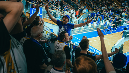 Choreo der Merlins Supporters