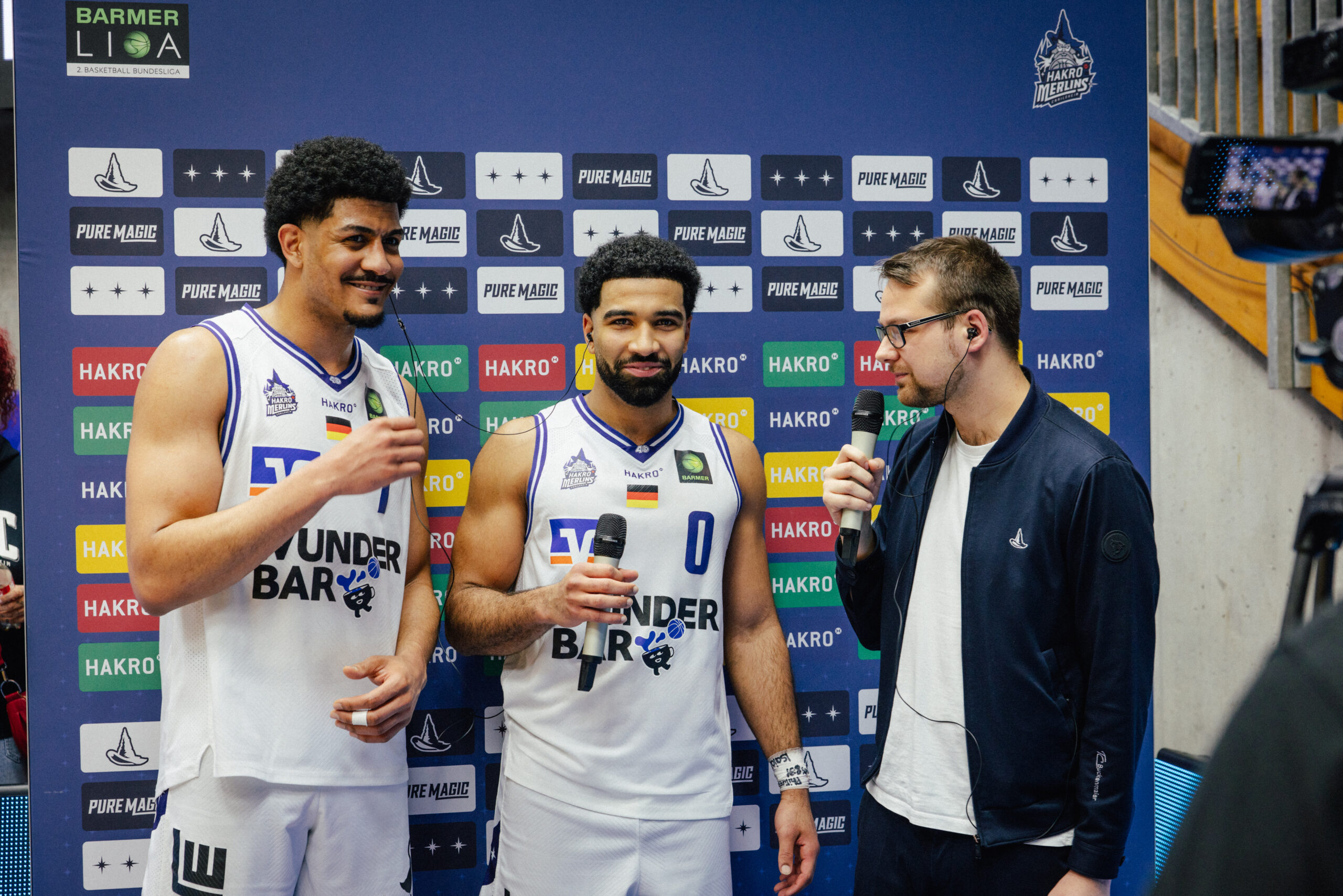 TV-Interview nach dem Spiel