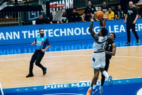 Anthony Gaines beim Mitteldistanzwurf