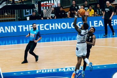 Anthony Gaines beim Mitteldistanzwurf