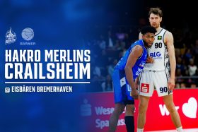 Anthony Gaines und sein Gegenspieler von Seckendorff