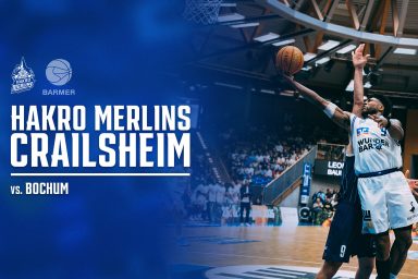 Anthony Gaines beim Korbleger.